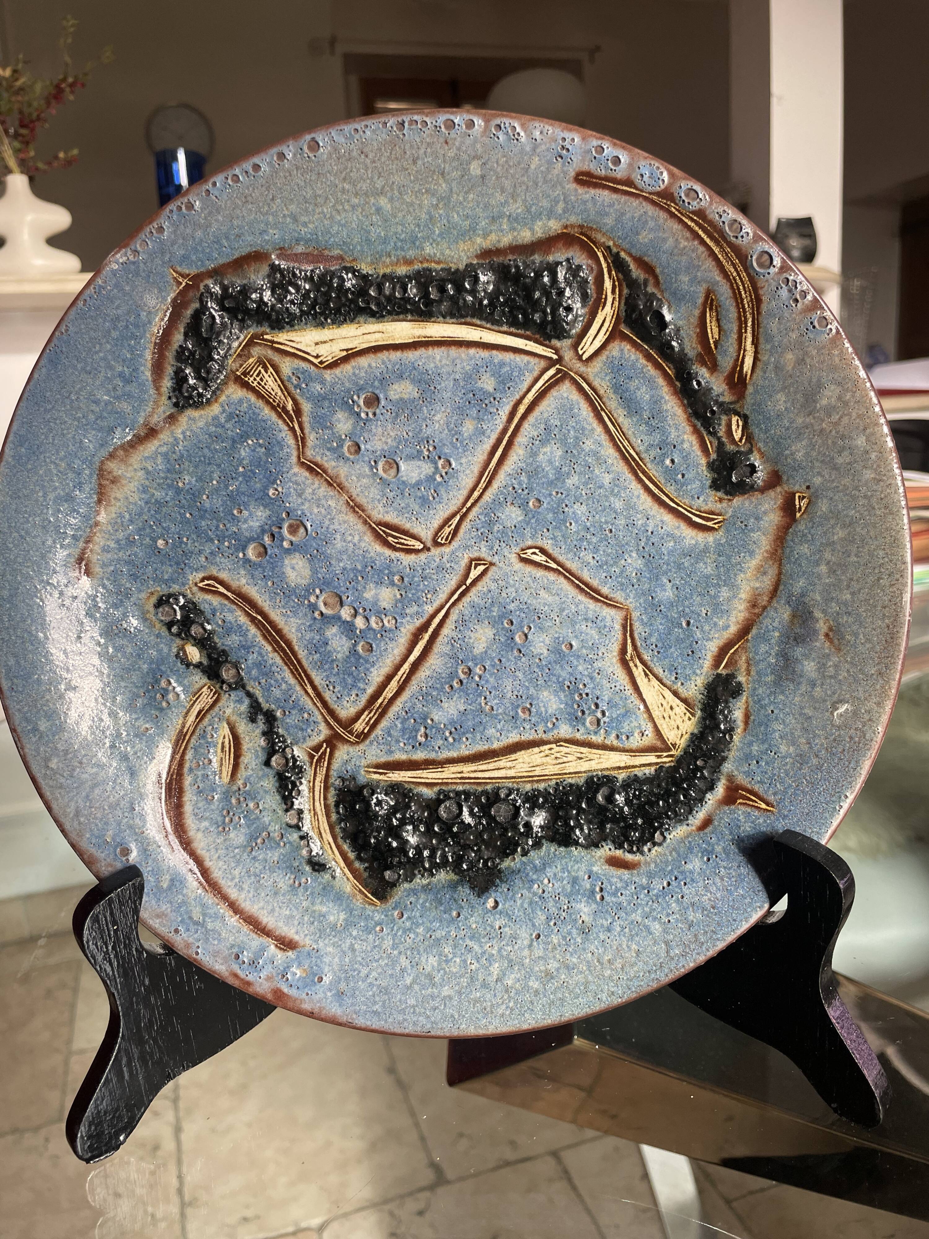 Mid century wall plate Le Castellet