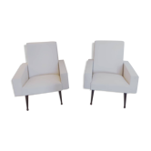 Paire de fauteuils années 50
