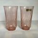Pair of Arcoroc Rosaline vases
