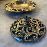 Cendrier couvert en bronze vintage