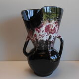 Vase Vallauris design vintage polychrome