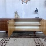 Vintage teak compass feet