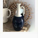 Decanter in blue and white ceramic