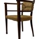 Art Deco chair minimalist oak wicker minimalist design
