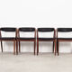 Lot de 4 chaises en teck, design danois, années 1970, Danemark