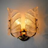 Flower wall lamp, Murano glass, Italy, 1970