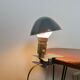Clamp mushroom lamp, new from old stock, aluminium, 1970s.