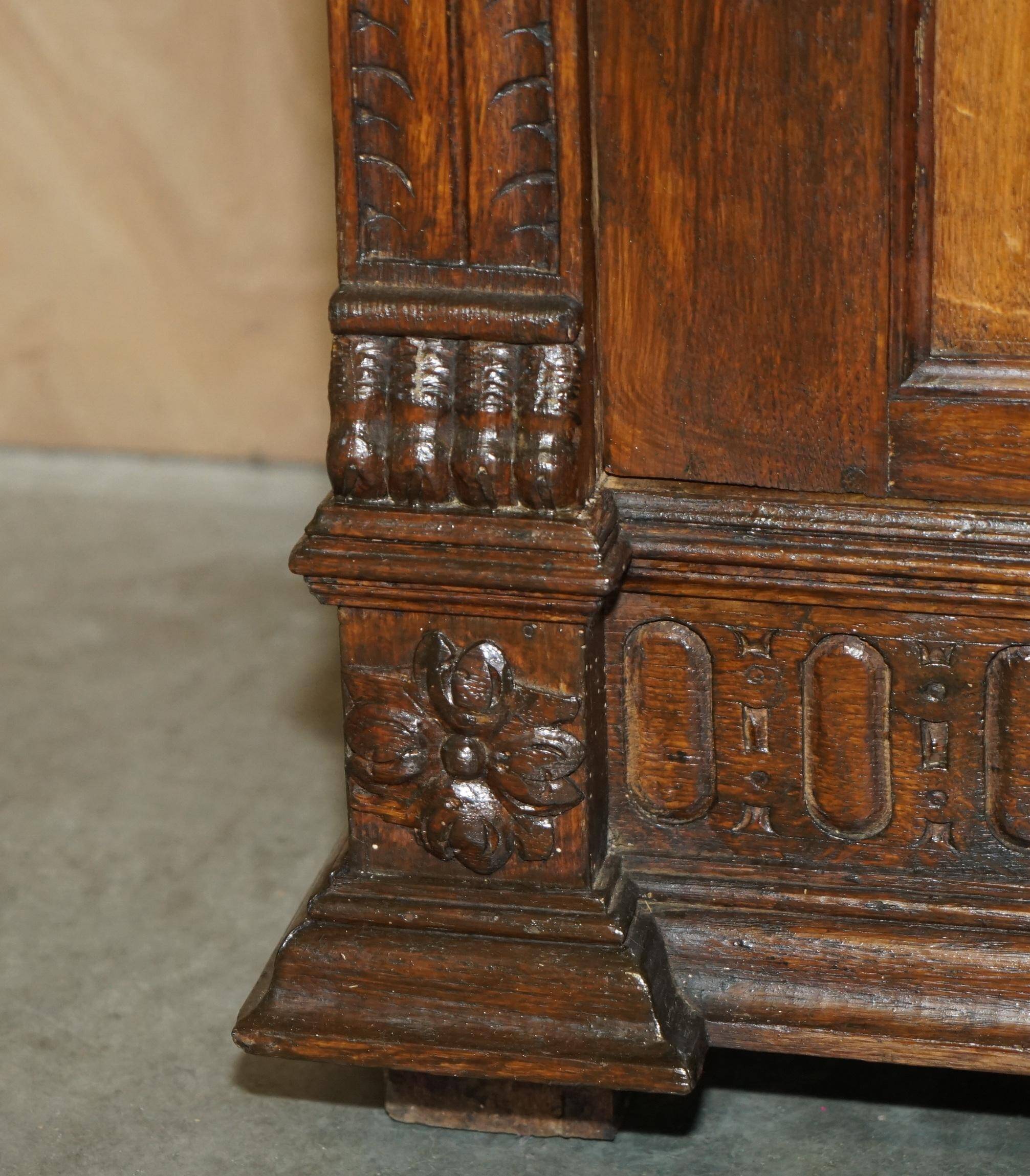 Pair of Victorian Jacobean Gothic Revival bookcases