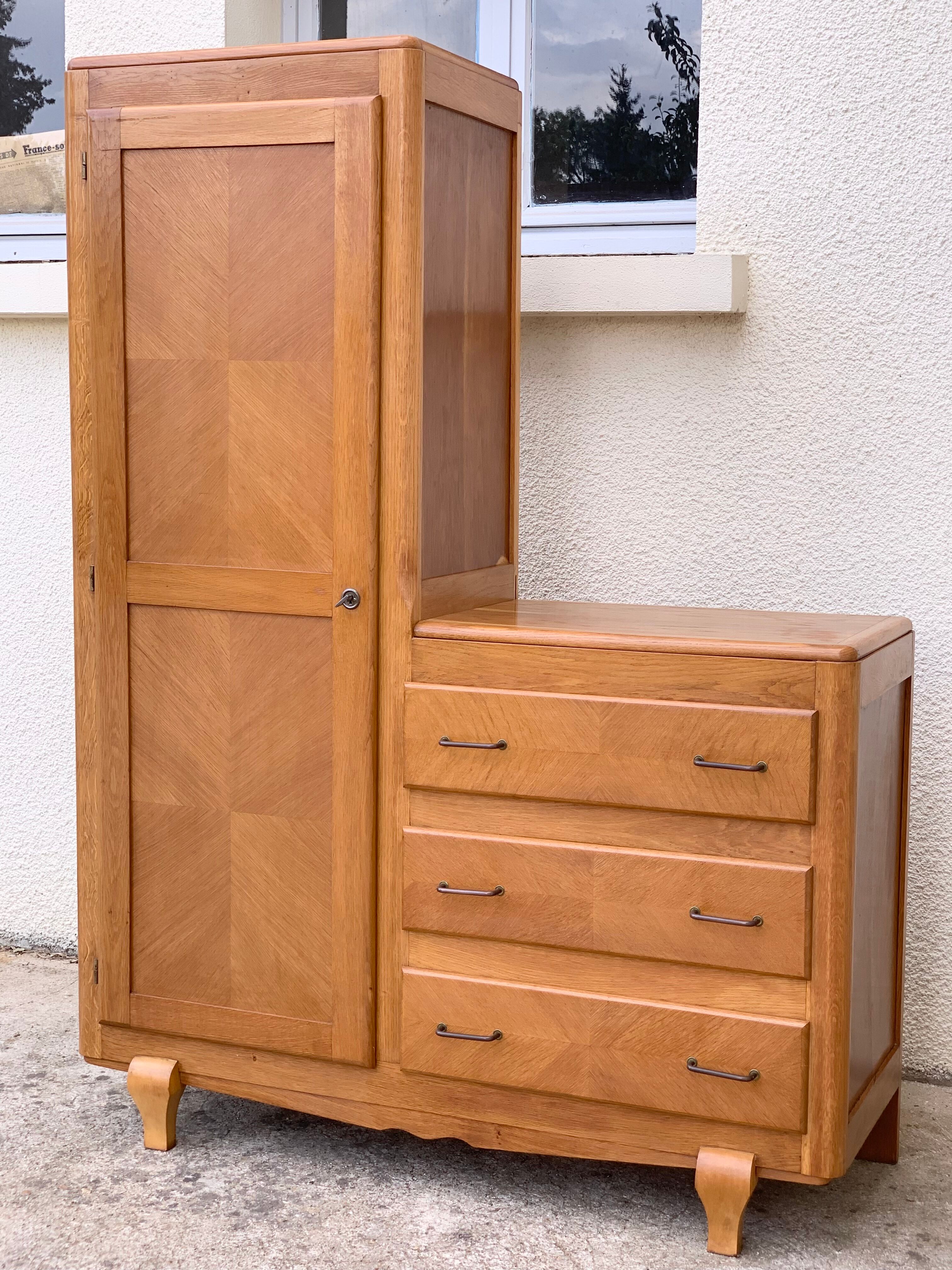 Asymmetrical vintage wardrobe 1950