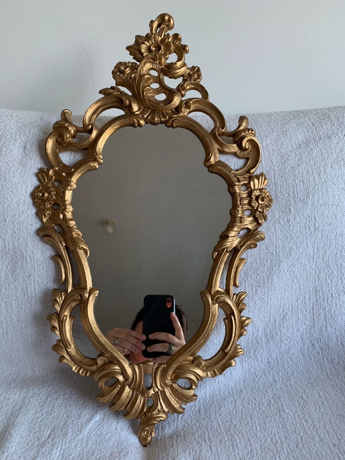 Old gilded mirror