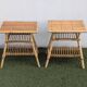 Pair of rattan bedside tables – Audoux Minet style