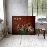 Oil painting "games" XL format 165x133cm