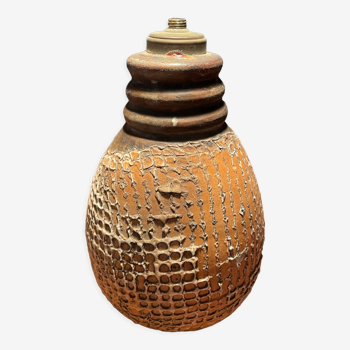 Pied de lampe ancien en céramique