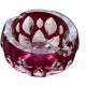 Ruby crystal ashtray Val Saint Lambert Vintage