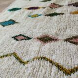 Handmade wool Berber rug 300 x 190 cm