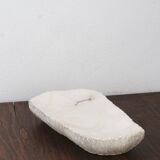 Brutalist free-form alabaster emptier