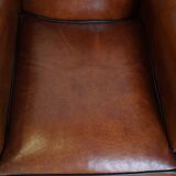 Set of 2 sheepskin design armchairs in the moustache model, in very nice condition