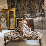 Canapé de milieu en acajou d’époque Napoléon III