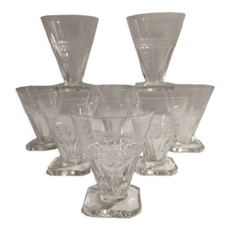 Verres à vin Portieux Art Déco