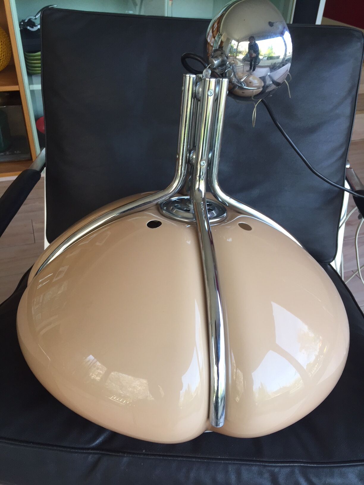 Hanging lamp by Gae Aulenti for Guzzini Quadrifoglio 1970