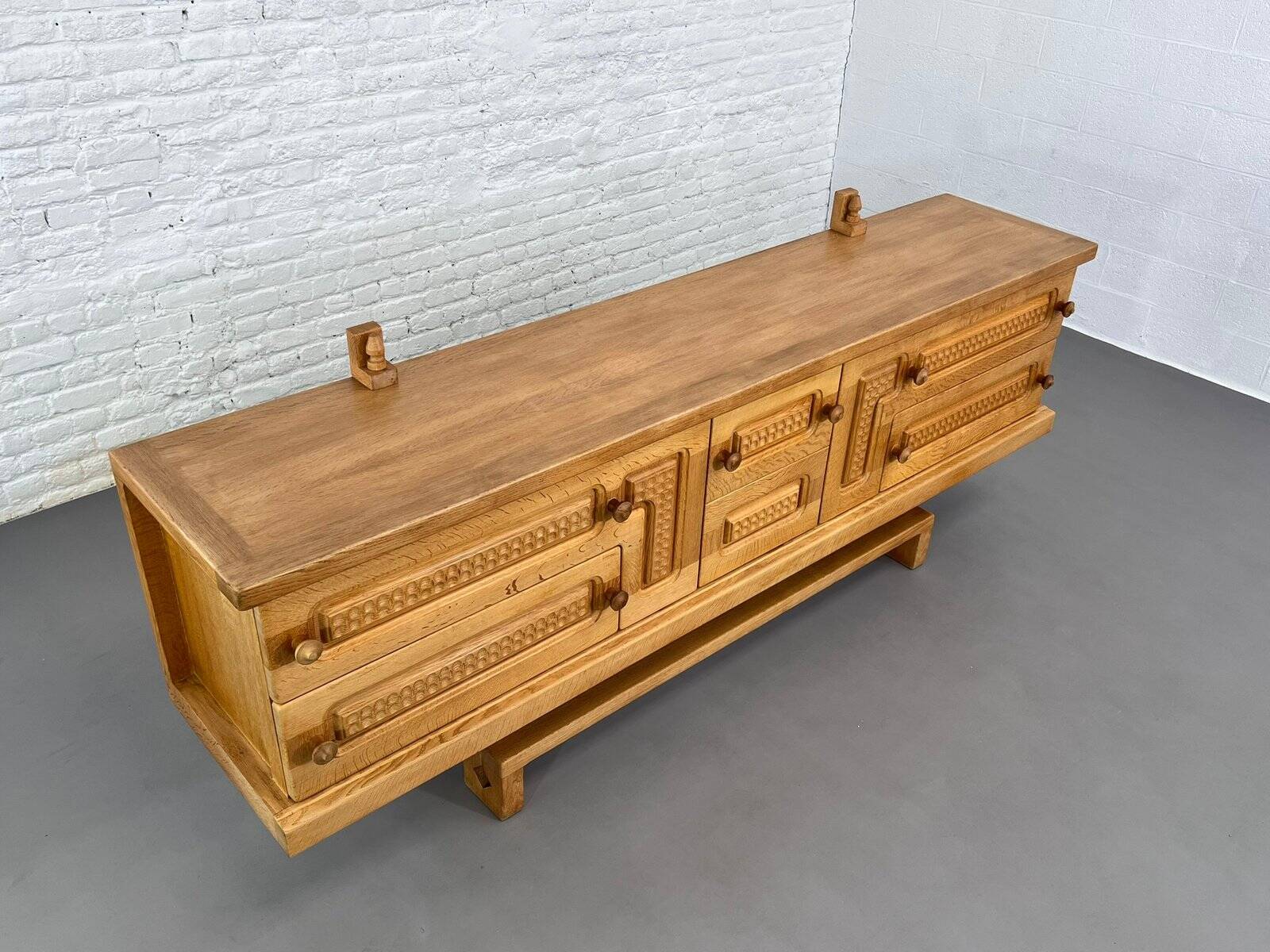 Vintage Oak Sideboard by Guillerme and Chambron for Your Home, 1960s