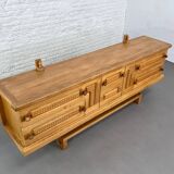 Vintage Oak Sideboard by Guillerme and Chambron for Your Home, 1960s