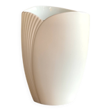 Vintage white porcelain vase AK Kaiser. It is signed Manfred Frey, 1960