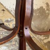 bistro style coat rack in dark wood