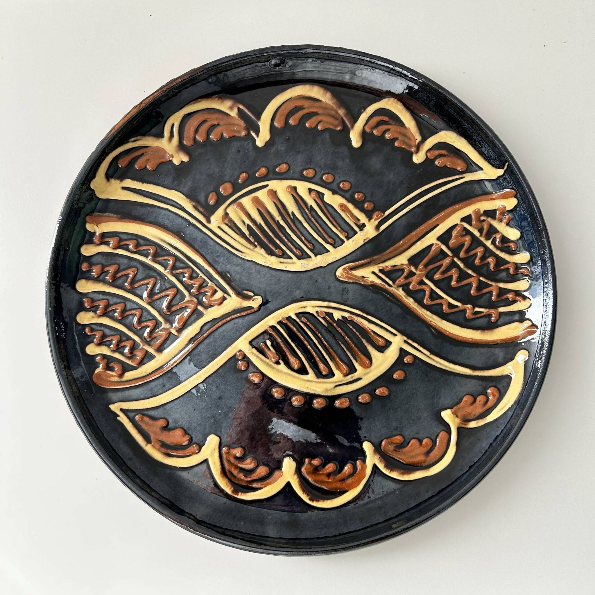 Large unique signed plate