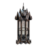 Handcrafted teak cage