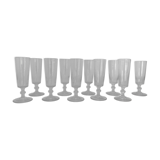 10 glass champagne flutes