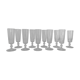 10 glass champagne flutes