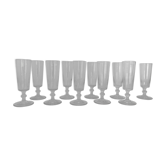 10 glass champagne flutes