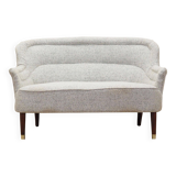 Sofa white melange, Italian design, 1960s, production: Italy