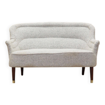 Sofa white melange, Italian design, 1960s, production: Italy