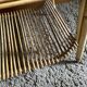 Bamboo and rattan coffee table from the 1960s.