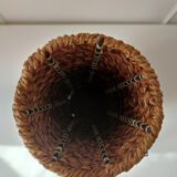 Braided vase in sea rush