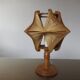 Scandinavian lamp, wire and wood, 60s 70s