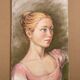 Portrait, oil on cardboard