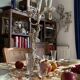 Putti candelabra 4 candles louis xvi style design pieces late 20th century. signed