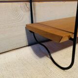 String wooden and metal shelf