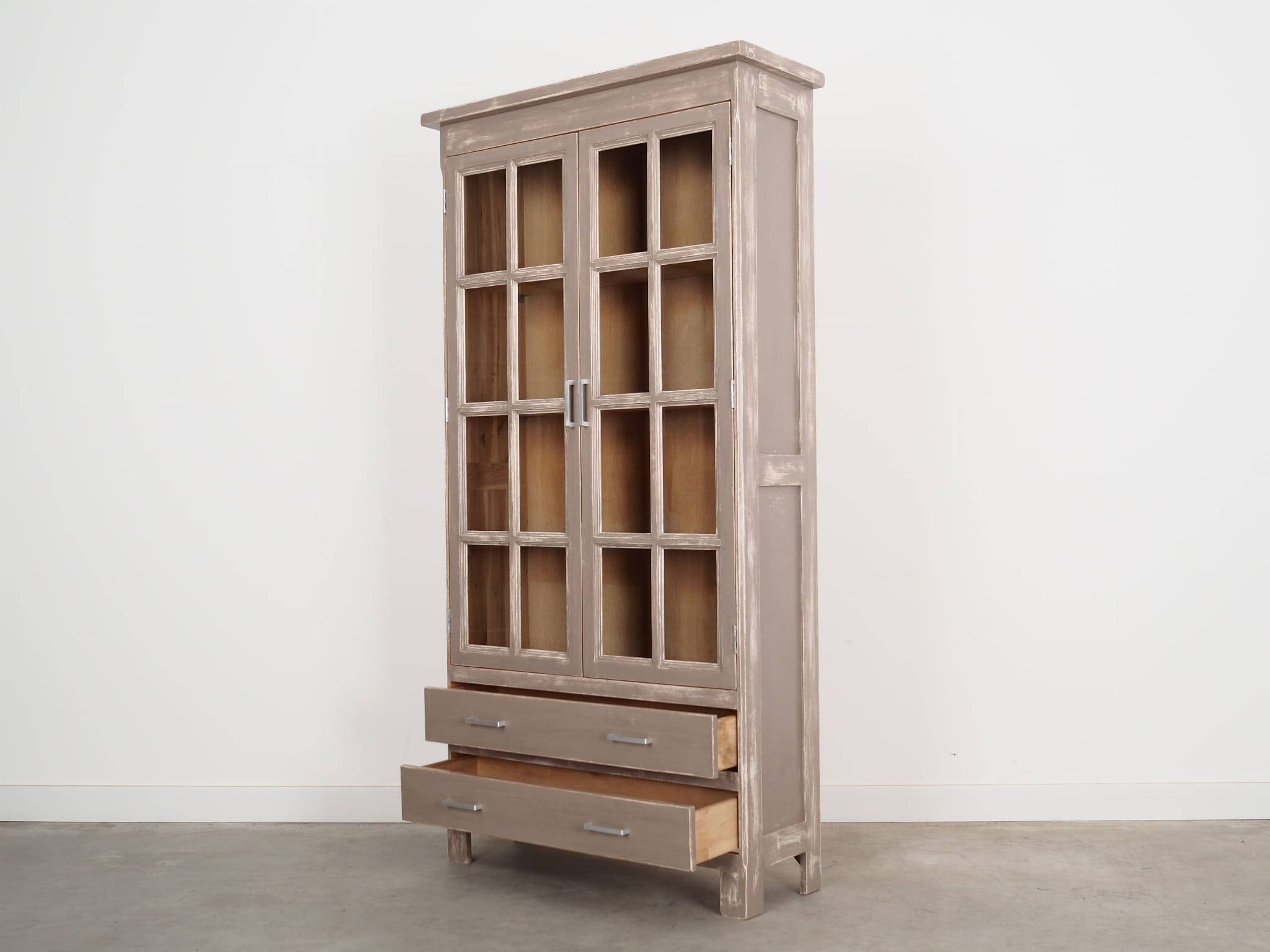 Oak showcase, Danish design, 1980s, production: Denmark