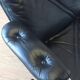 Scandinavian design leather armchair 70s