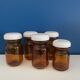 Lot de 5 bocaux / bocal / pot verre vintage