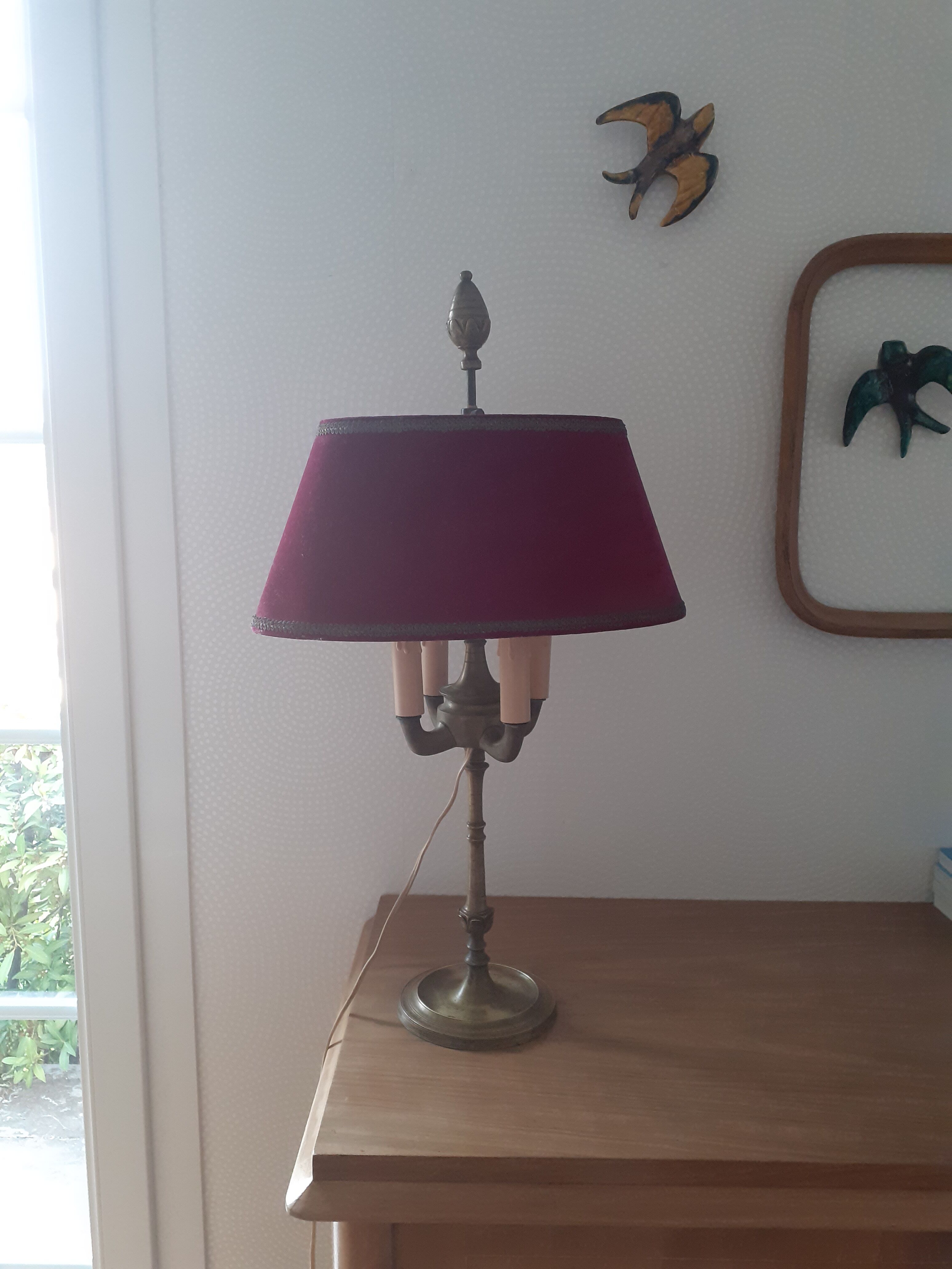 Empire style hot water bottle lamp 4 burners