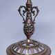 candelabrum decorative peacock wheels solid brass three lights