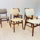 Six chaises de salle à manger