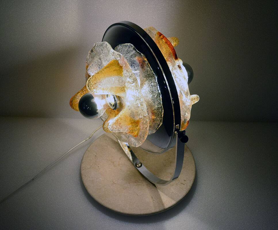 Mazzega Murano Toni Zuccheri 70s table lamp