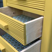 Ochre yellow Art Deco chest of drawers