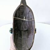 2 African Masks Couple Bambara Mali Ethnic Tribal Art